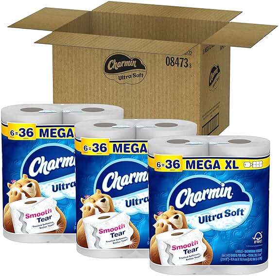 Charmin Ultra Soft Toilet Paper, 18 Mega XL Rolls = 108 Regular Rolls - Image 11