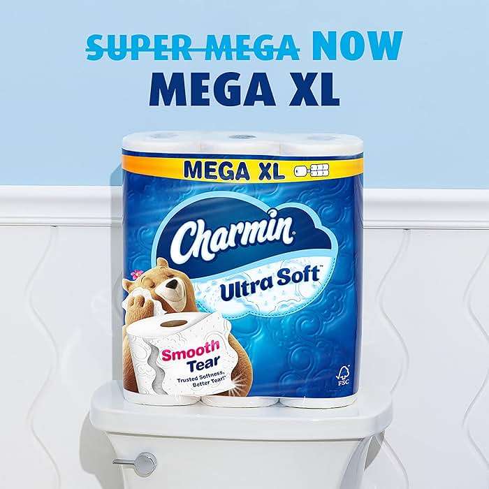 Charmin Ultra Soft Toilet Paper, 18 Mega XL Rolls = 108 Regular Rolls - Image 3