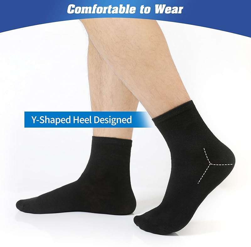 Sophproton 150 Pairs Mens Quarter Socks Athletic Moisture Wicking Casual Sports Socks Bulk Pack for Homeless Unisex Men Women - Image 2