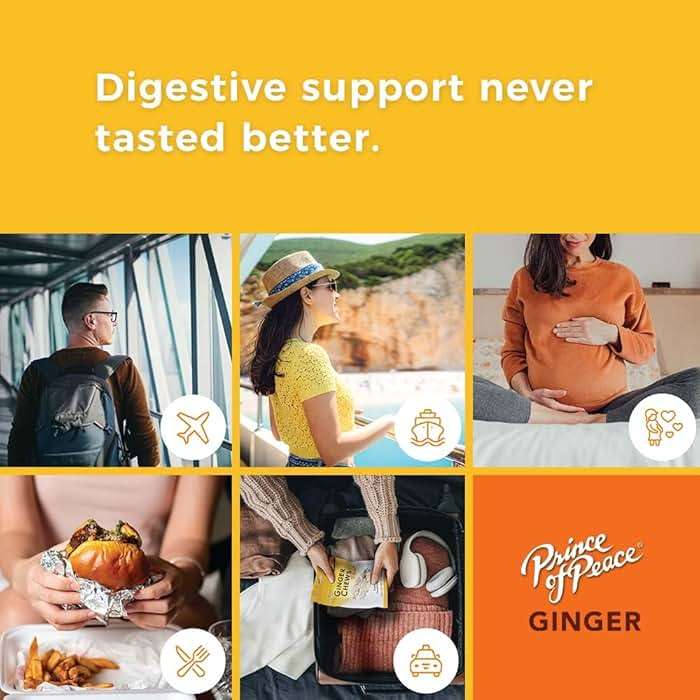 Prince of Peace Ginger Chews Assrted Flavors, 8 oz - Lemon, Lychee, Blood Orange, Mango – Candied Ginger – Candy Pack – Ginger Chews Candy – Natural Candy - Image 6