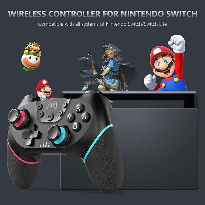 ASTARRY Switch Controller Wireless Switch Pro Controller Compatible with Switch/Switch 2/Lite/OLED Programmable Remote Gamepad Joystick with Wake-up and Turbo（Upgraded Version） - Image 7