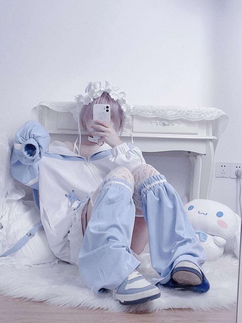 OATSBAS Cute Zip Up Hoodies for Women Watercolor Harajuku Fashion Oversized Sweatshirt y2k Tops - Image 6