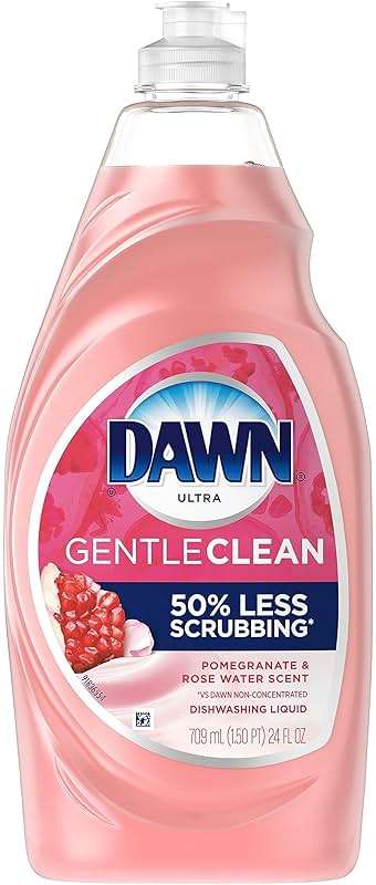 Dawn Gentle Clean Dishwashing Liquid 16.2 oz, Pomegranate & Rose Water Scent (Pack of 3) - Image 1