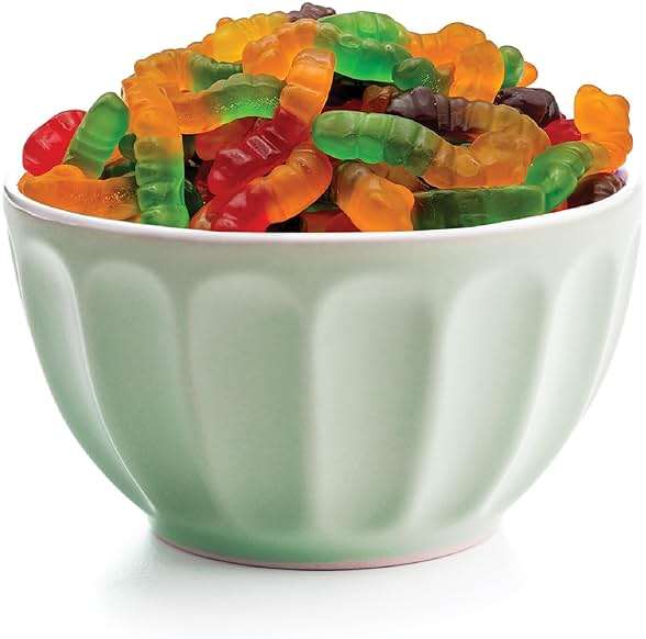 Gummy Worms Candy - 11 Ounce Pack - Assorted Fruit Flavors - Colorful and Playful Halloween Candy for Dessert Decorating and Kids' Parties Favor Bags - Fun Fruity Gummies for Snacking - Image 5