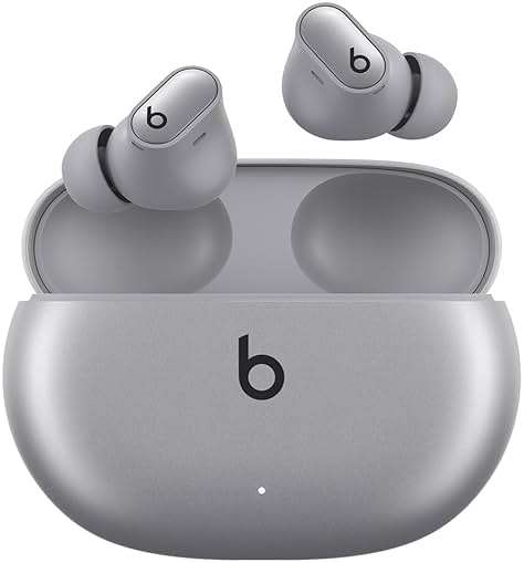 Beats Studio Buds + | True Wireless Noise Cancelling Earbuds, Enhanced Apple & Android Compatibility, Built-in Microphone, Sweat Resistant Bluetooth Headphones, Spatial Audio - Cosmic Silver - Image 1