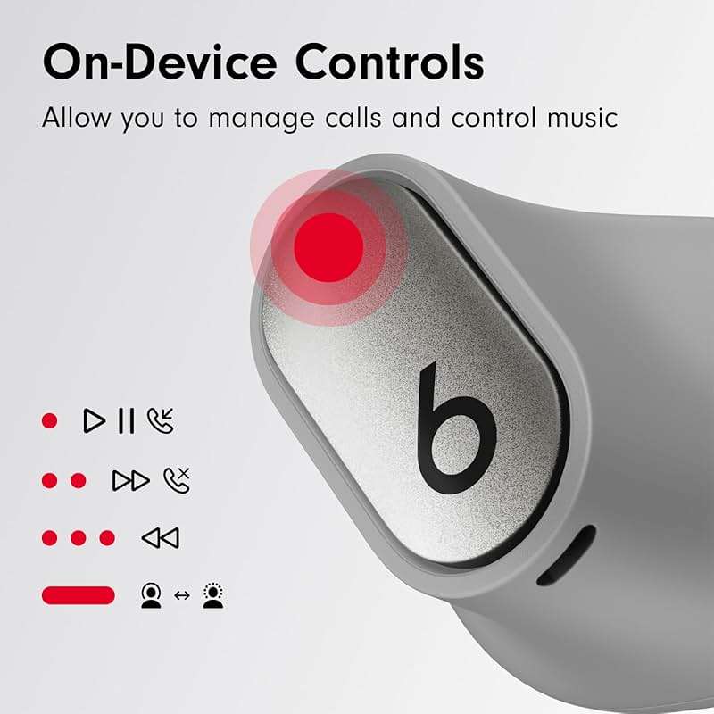 Beats Studio Buds + | True Wireless Noise Cancelling Earbuds, Enhanced Apple & Android Compatibility, Built-in Microphone, Sweat Resistant Bluetooth Headphones, Spatial Audio - Cosmic Silver - Image 6