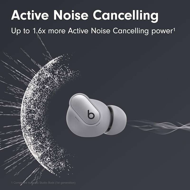 Beats Studio Buds + | True Wireless Noise Cancelling Earbuds, Enhanced Apple & Android Compatibility, Built-in Microphone, Sweat Resistant Bluetooth Headphones, Spatial Audio - Cosmic Silver - Image 7