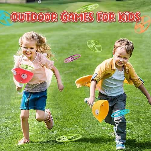 pamexin Outside Toys for Kids Ages 4-8 - Manual Capture Catching Game - Toddler Chasing Toy for Boys & Girls, Ages 3-7 - Outdoor Fun Family Games - Image 4