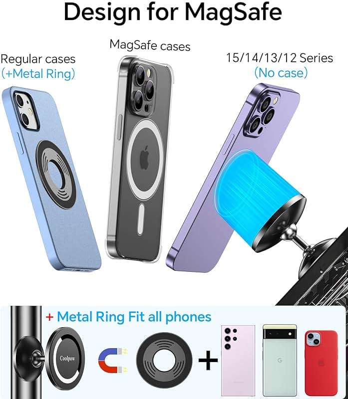 Gym Magnetic Phone Holder Mount for MagSafe【All Metal】Dual Magnetic Phone Holder for Gym Accessories Attach to Metal Surface, Gym Phone Holder Magnet for iPhone 16 15 14 13 Pro Max Gift for Men Women - Image 10