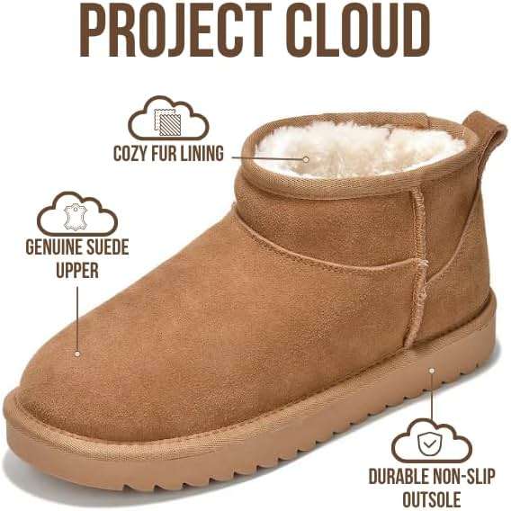 Project Cloud Genuine Leather Ankle Boots for Women - Water Resistant with Memory Foam Insole Winter Boots - Trending Shoes & Comfortable Women's Ankle Boots (Hippy) - Image 2