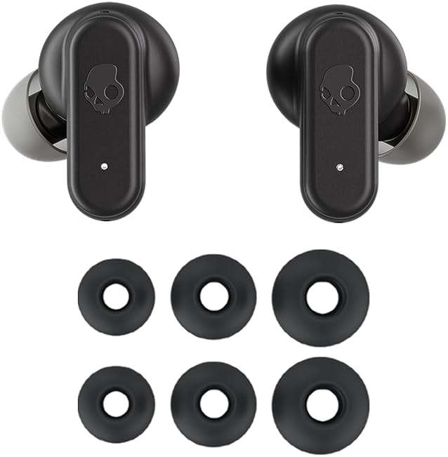 Skullcandy Dime 3 Wireless Earbuds, Bluetooth Headphones, Noise Isolating Fit, Up to 20 Hours Battery, Microphone for iPhone Android, Easy Carry with Integrated Lanyard - True Black - Image 9