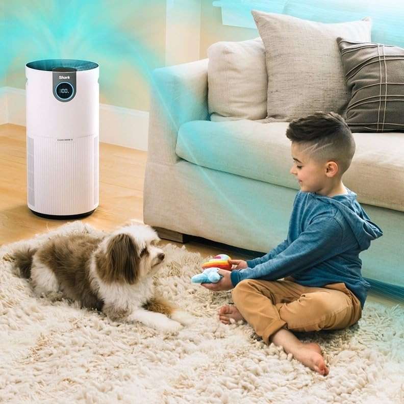 SHARK UA205 Nanoseal HEPA Air Purifier MAX with Clean Sense, Covers 1350 Sq Ft, XL Room, White (Renewed) - Image 4