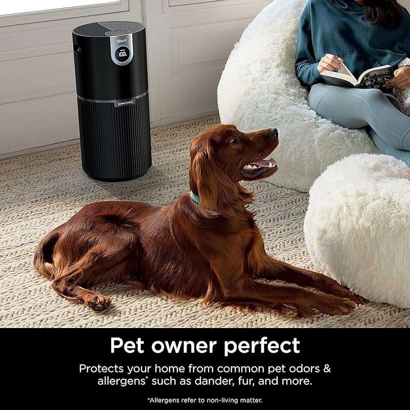 SHARK UA205 Nanoseal HEPA Air Purifier MAX with Clean Sense, Covers 1350 Sq Ft, XL Room, White (Renewed) - Image 7