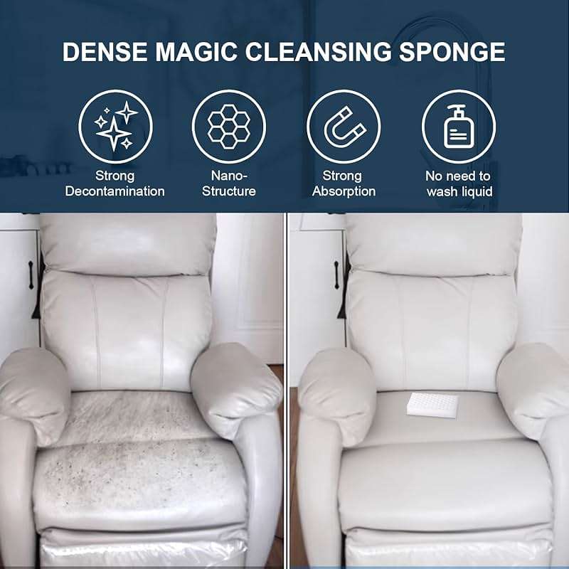 Magic Sponge Eraser,POWOBEST 50 Pack 2X Density Extra Thick Melamine Sponge,Large Boat Scuff Eraser Cleaning Pads,Melamine Foam, No Scratches Cleaning Sponge,Multi-Purpose Bathroom,Floor, Kitchen - Image 2