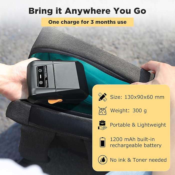 SUPVAN T50M Pro Bluetooth Label Maker Machine with 3 Tapes, Wide Waterproof Label, Versatile App with 30+ Fonts and 660+ Icons, Inkless Labeler for Home, Kitchen, School, Office Organization, Set 1 - Image 7