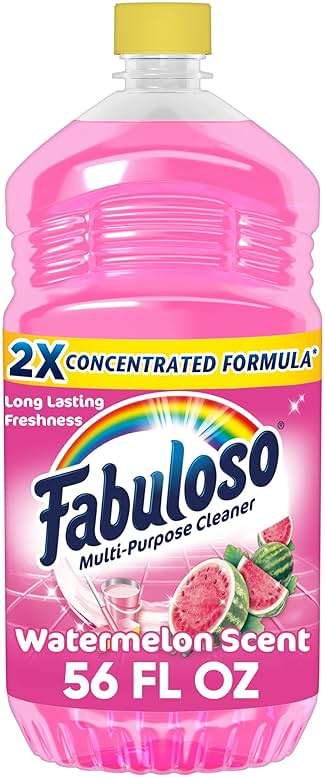 Fabuloso Multi-Purpose Cleaner and Floor Cleaner, 2X Concentrated Formula, Long-Lasting Freshness, Watermelon Scent, 56 fluid ounces - Image 1