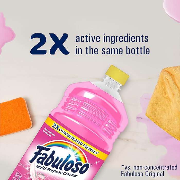 Fabuloso Multi-Purpose Cleaner and Floor Cleaner, 2X Concentrated Formula, Long-Lasting Freshness, Watermelon Scent, 56 fluid ounces - Image 3