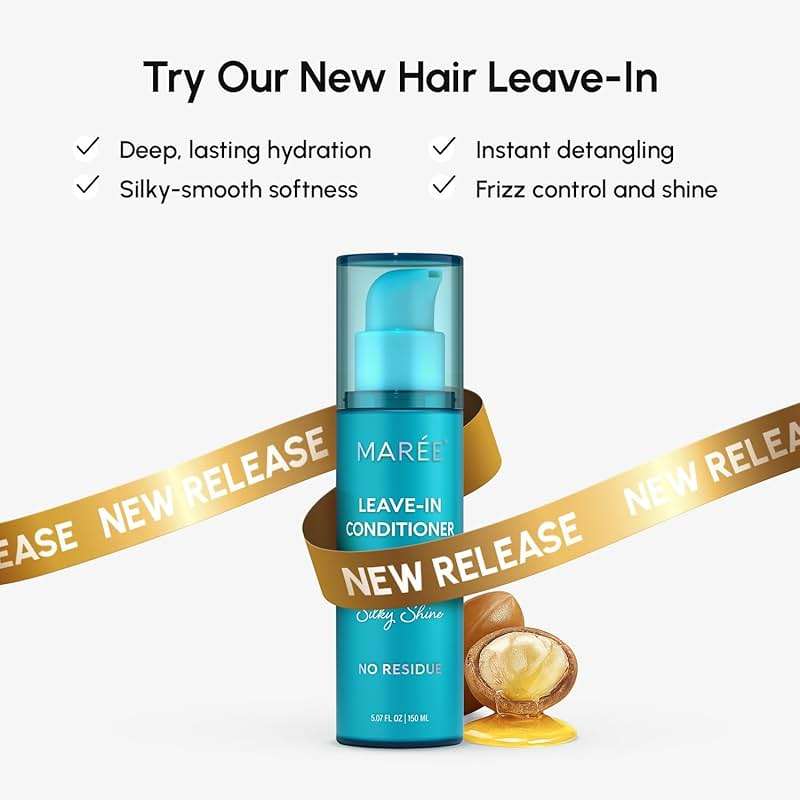 MAREE Deep Conditioning Hair Mask for Damaged Hair Treatment – Keratin Hair Care for Hydrating Growth Repair Moisturizing – Dry Curly Color Refreshing – 10 Fl Oz, White - Image 8