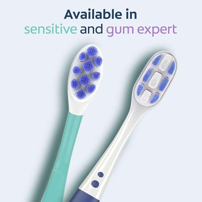 Colgate Sensitive Expert Ultra Soft Sensitive Toothbrush Pack, Extra Soft Toothbrush for Sensitive Gums and Teeth, Gently Cleans Teeth and Gums, 2 Pack - Image 8