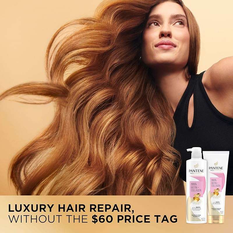 Pantene Pro-V Miracles Infinite Lengths Biotin + Collagen 1 Minute Miracle Conditioner 10.9 FL OZ - Image 12