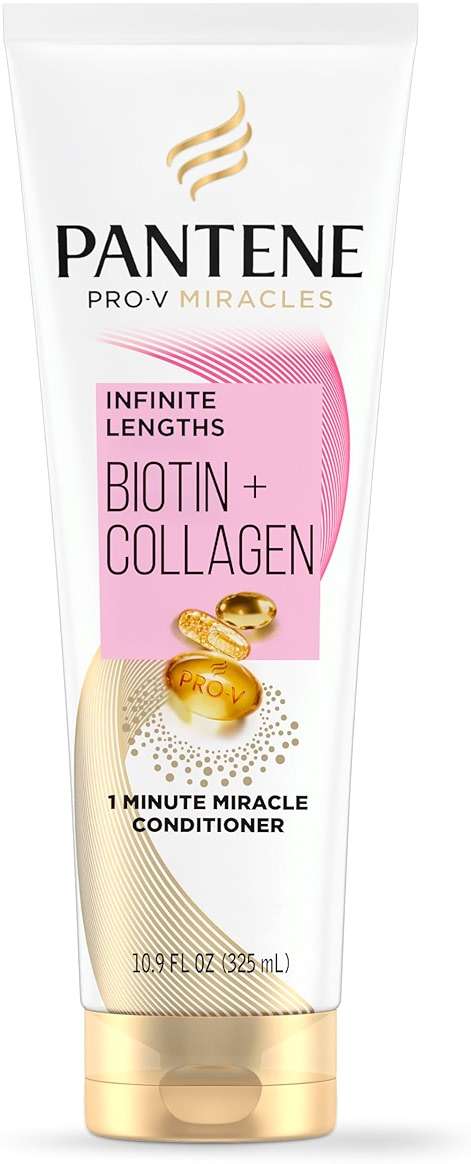 Pantene Pro-V Miracles Infinite Lengths Biotin + Collagen 1 Minute Miracle Conditioner 10.9 FL OZ - Image 13