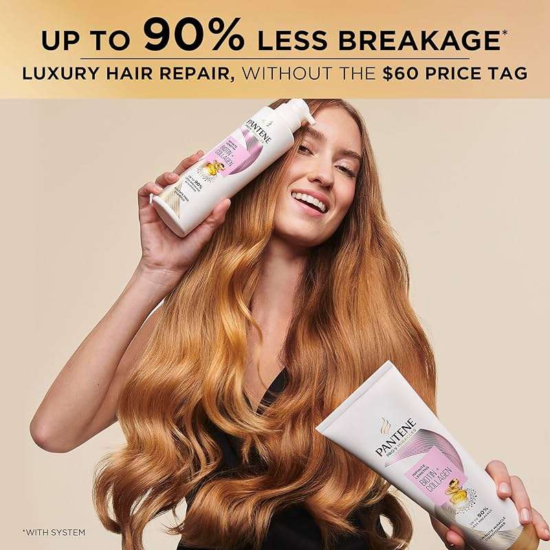 Pantene Pro-V Miracles Infinite Lengths Biotin + Collagen 1 Minute Miracle Conditioner 10.9 FL OZ - Image 7