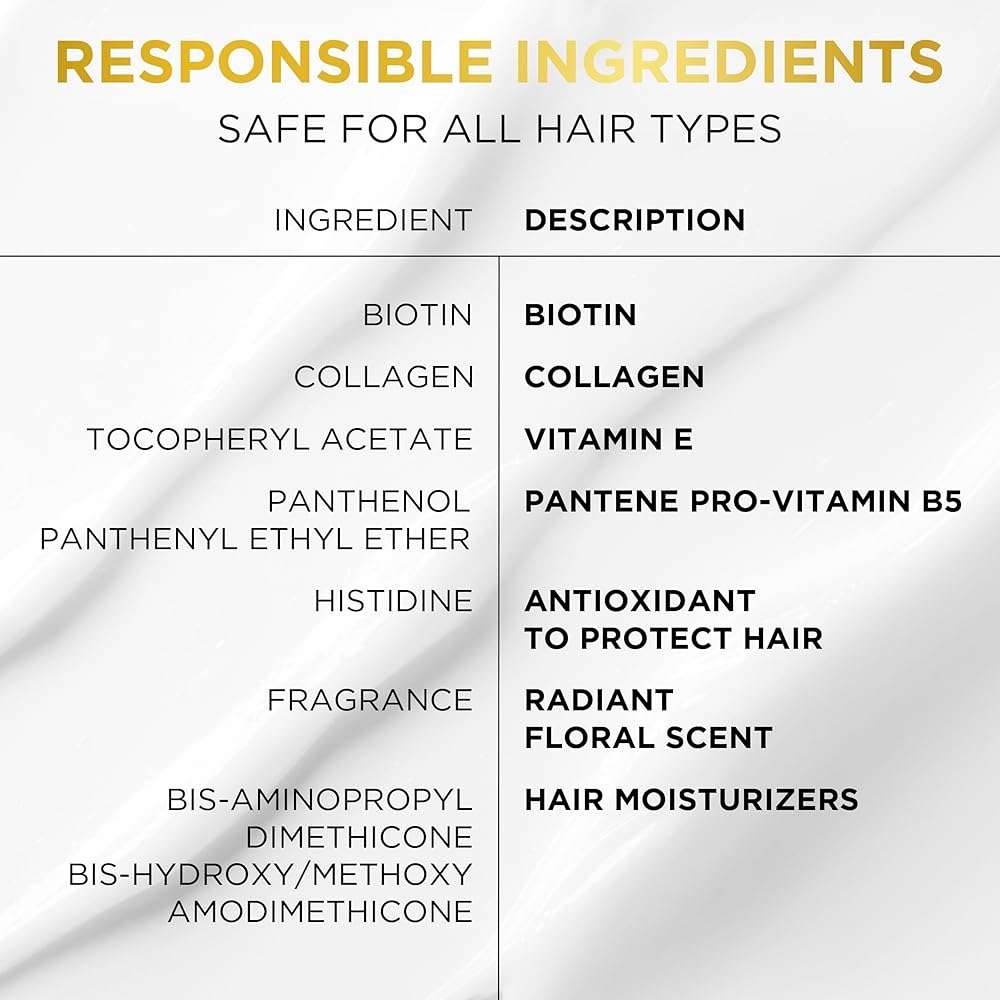 Pantene Pro-V Miracles Infinite Lengths Biotin + Collagen 1 Minute Miracle Conditioner 10.9 FL OZ - Image 10