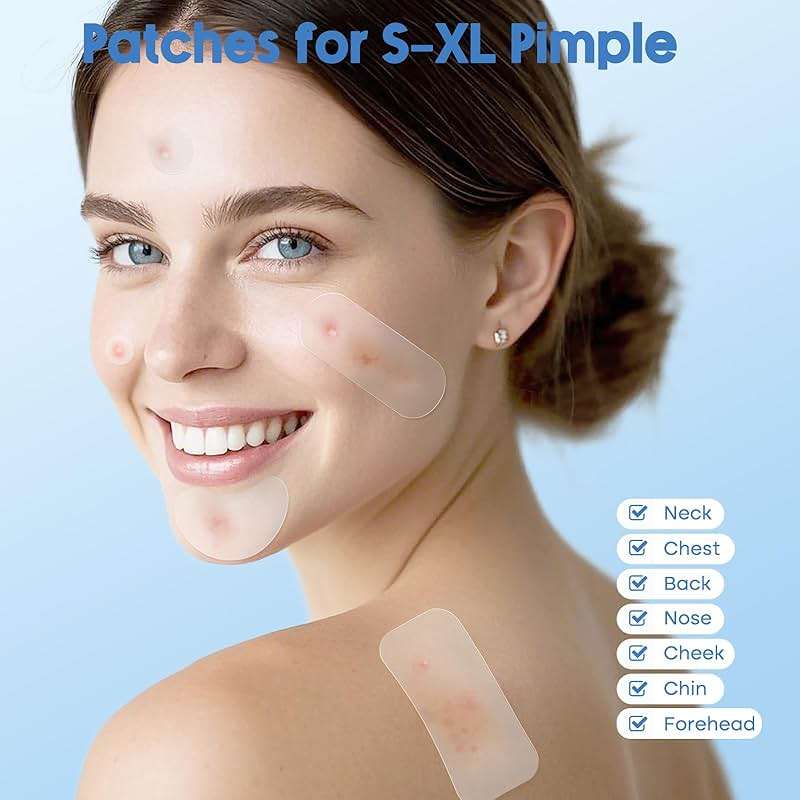 Pimple Patches for Face & Body,331 Patches Variety Pack w/ Large Sizes,Invisible Hydrocolloid Acne Patch with Tea Tree Oil & Salicylic Acid,Overnight Zit Stickers for Blemishes & Spots, All Skin Types - Image 5