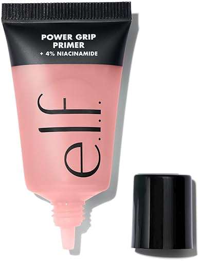 e.l.f. Power Grip Primer + 4% Niacinamide Mini, Gel-Based & Hydrating Face Primer, Helps Visibly Even Skin & Brighten, Grips Makeup, Vegan & Cruelty-Free, Travel Size - Image 1