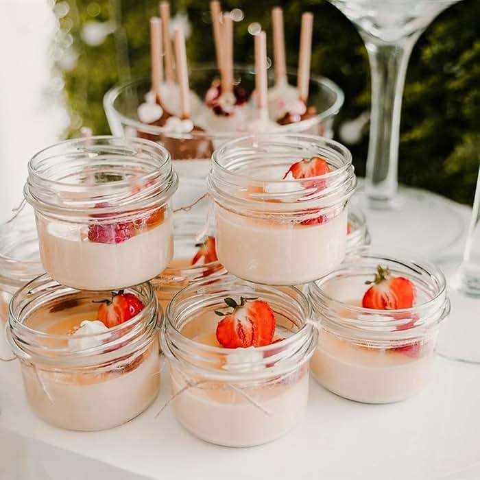 TUZAZO 4 oz Mini Mason Jars with Lids 8 Pack, 4oz Small Glass Mason Canning Jars for Jam Jelly Yogurt Dessert, Shower Wedding Favors Decor - Image 5