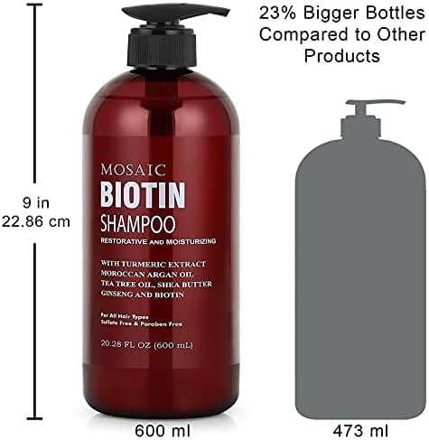 Biotin Volumizing Shampoo and Conditioner Set for Thinning Hair and Regrowth - Ultimate Anti Hair Loss, Thickening Growth Treatment Care for Men & Women - Image 6