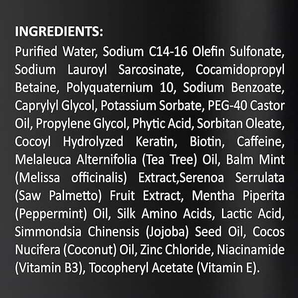 INFINA ESSENTIALS Biotin 2-in-1 Shampoo and Conditioner for Men & Women – Hair Thickening & Strengthening Shampoo with Saw Palmetto, Keratin, Caffeine & Vitamin E – Convenient Daily Use – 16 fl oz - Image 8