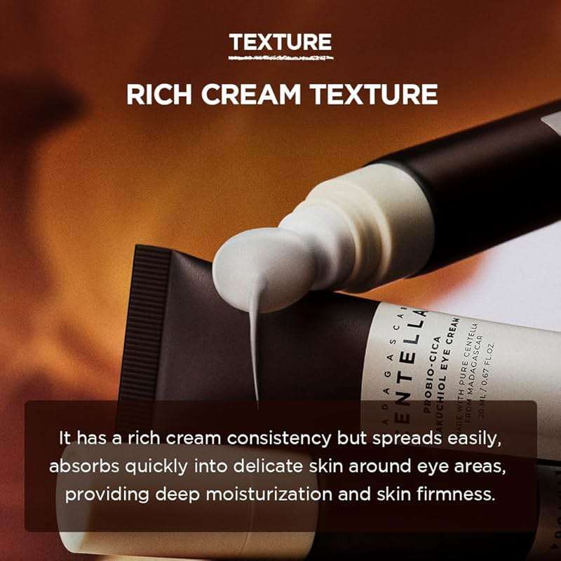 SKIN1004 Centella Probio-Cica Bakuchiol Eye Cream, Korean Eye Cream for Fine Lines with Centella, Hydrating Eye Treatment for Under Eye Area, Retinol Alternative, Korean Skin Care, 0.67 fl.oz / 20ml - Image 3