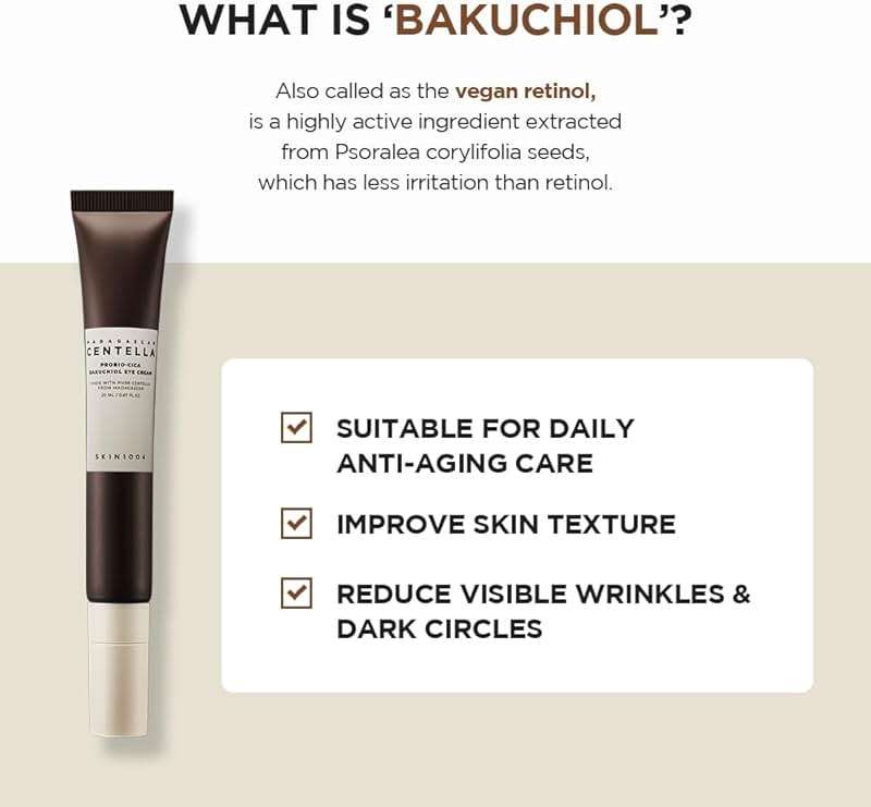 SKIN1004 Centella Probio-Cica Bakuchiol Eye Cream, Korean Eye Cream for Fine Lines with Centella, Hydrating Eye Treatment for Under Eye Area, Retinol Alternative, Korean Skin Care, 0.67 fl.oz / 20ml - Image 6
