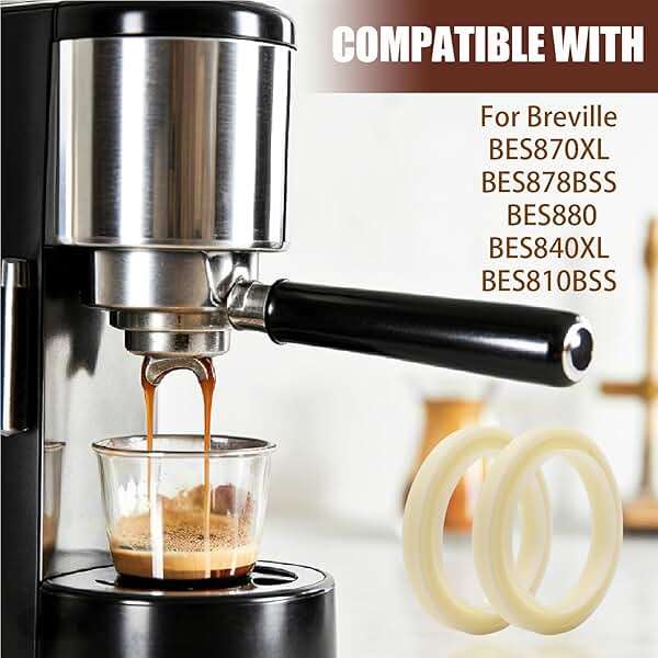 Dianrui 2PCS 54mm Silicone Steam Ring for Breville Espresso Machine Accessories BES870xl/878/860/880/810/840/450/500 Espresso Accessories Grouphead Gasket Replacement Part - Image 5