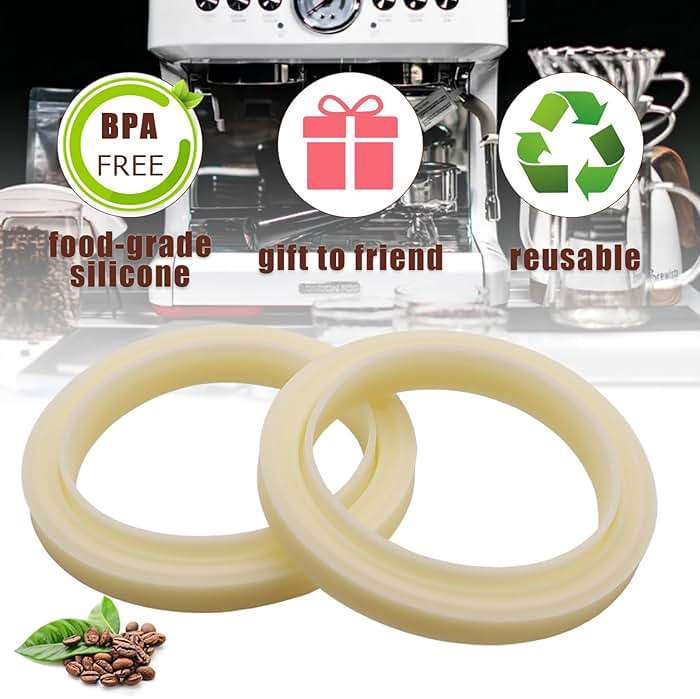 Dianrui 2PCS 54mm Silicone Steam Ring for Breville Espresso Machine Accessories BES870xl/878/860/880/810/840/450/500 Espresso Accessories Grouphead Gasket Replacement Part - Image 6