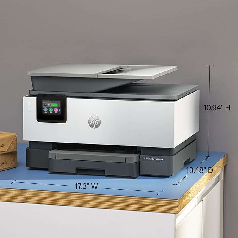 HP OfficeJet Pro 9125e Wireless All-in-One Color Inkjet Printer, Print, scan, copy, fax, ADF, Duplex printing best-for-office, 3 month Instant Ink trial included, AI-enabled (403X0A) - Image 5