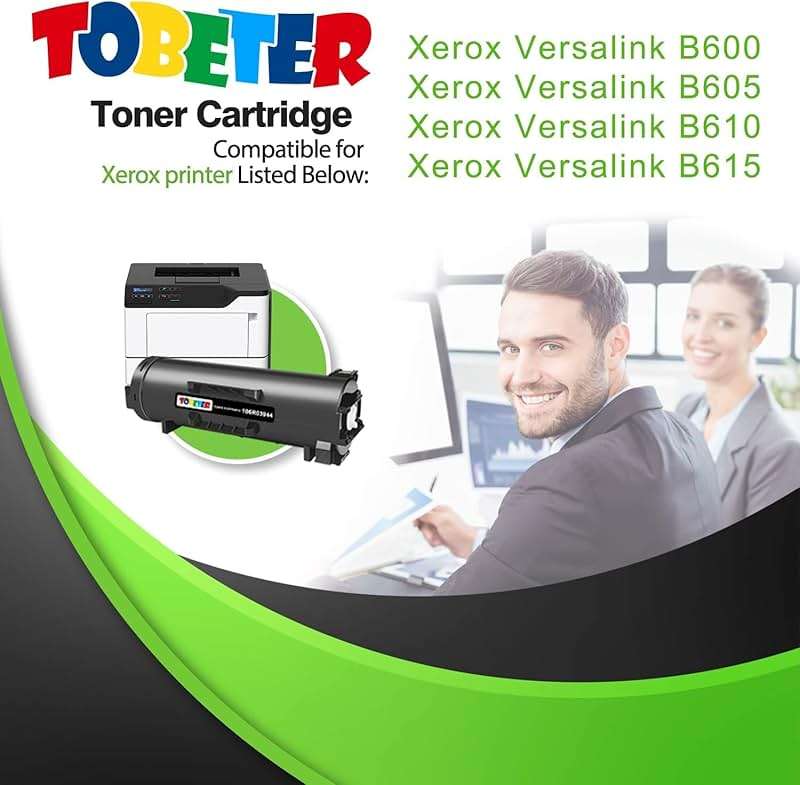 ToBeter Remanufactured 106R03942 Toner Replacement for Xerox 106R03942 106R03944 Toner Cartridge for Versalink B600 B605 B610 B615 Printers (25,900 Pages, High Yield, 1 Black) - Image 4