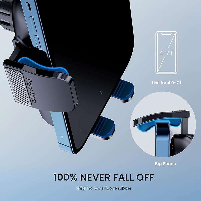 TICILFO Car Phone Holder [Military-Grade Suction] Phone Stand for Car [Super Stable] Automobile Car Mount for iPhone Universal Accessories Air Vent Dashboard Windshield Mount Fit Vehicle Accessories - Image 5