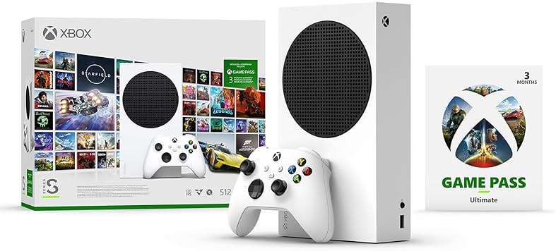 Xbox Series S Starter Bundle - Includes hundreds of games with Game Pass Ultimate 3 Month Membership - 512GB SSD All-Digital Gaming Console - Image 1