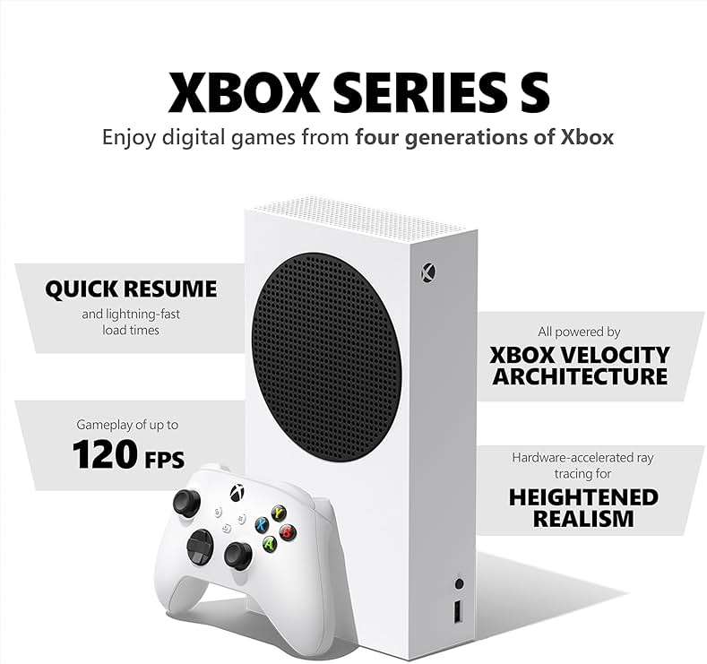 Xbox Series S Starter Bundle - Includes hundreds of games with Game Pass Ultimate 3 Month Membership - 512GB SSD All-Digital Gaming Console - Image 2