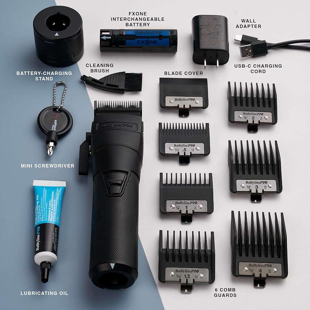 BaBylissPRO FXONE Professional Cordless Clipper - Beard Trimmer for Men, Professional Stylist & Barber Clippers - Image 5