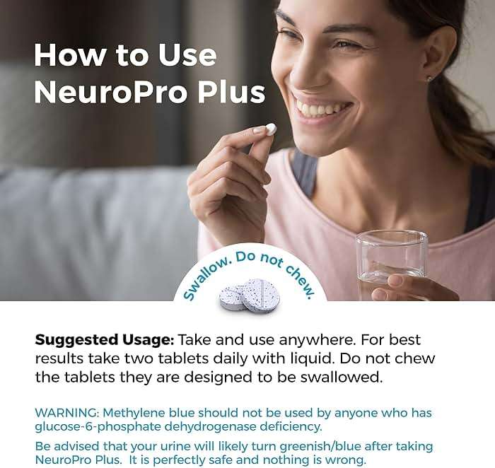 Best 365 Labs NeuroPro+ - Methylene Blue and C Complex - Maximum Strength Mitochondria Support Tablets - Fast Acting Mental Clarity Support - 60 Tablets - Image 6