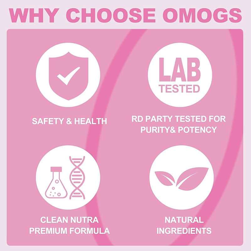 OMOGS Collagen Peptides Powder, with Prebiotics & Cranberry Extract -Hydrolyzed Collagen Peptides Support Hair, Skin, Nail, Bone & Digestive Health, Grass Fed, Non-GMO, for Women & Men - Image 5