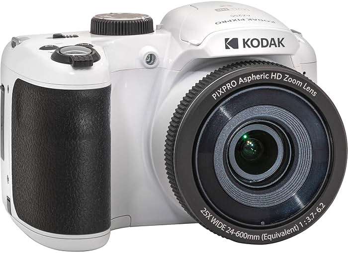 Kodak PIXPRO AZ255 Digital Camera (White) Bundle with 32GB Ultra UHS-I SDHC Memory Card (2) + Case (4 Items) - Image 3