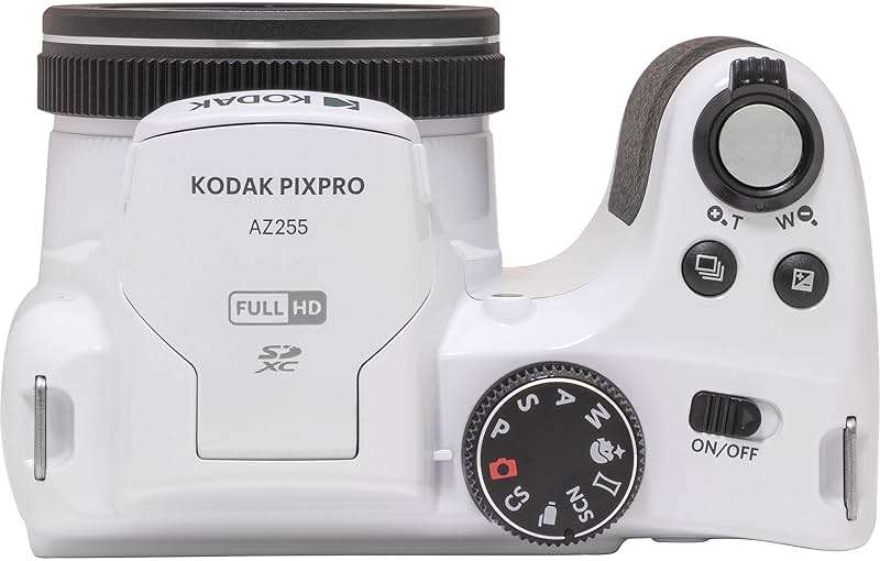 Kodak PIXPRO AZ255 Digital Camera (White) Bundle with 32GB Ultra UHS-I SDHC Memory Card (2) + Case (4 Items) - Image 4