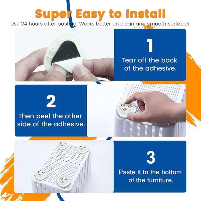 TRVL FIELDER Self Adhesive Caster Wheels, Appliance Slider Appliance Rollers for Kitchen Countertop, 360° Mini Universal Casters Counter Small Slider Roller for Coffee Maker, Air Fryer (White, 8 PCS) - Image 7