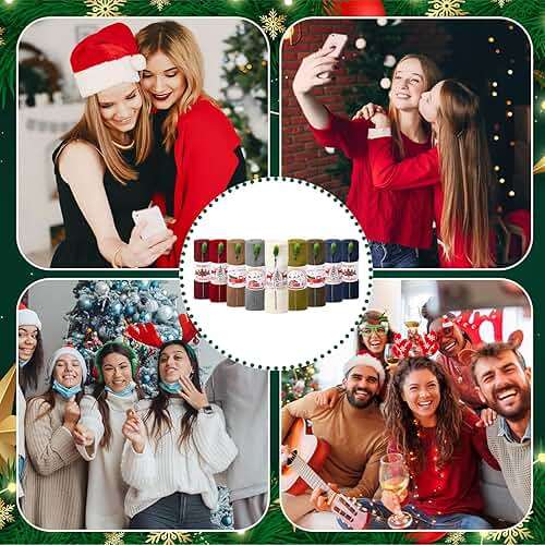 Shinymoon 16 Sets Christmas Scarf Bulk Shawls and Wraps Women Christmas Favors - Image 7