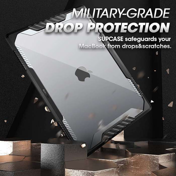 SUPCASE for MacBook Air 15 Inch Case 2026/2025/2024/2023 (Unicorn Beetle), M5/M4/M3/M2 A3448 A3241 A3114 A2941 Heavy Duty Shockproof Hard Shell Protective Cover for MacBook Air 15", Black - Image 3