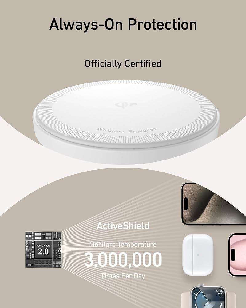 Anker MagSafe Charger Stand Compatible, iPhone 17 MagGo 3 in 1 Wireless Charging Station,Qi2 Certified 15W Wireless Charger, Desk Accessory, for iPhone 15/14/13/12 Series Apple Watch, AirPods - Image 6